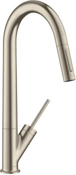 Hansgrohe Axor Starck Einhebel K&uuml;chenmischer 270 mit Ausziehbrause brushed nickel (10821820)