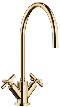 Dornbracht Tara Einlochbatterie schwenkbarer Auslauf 360 Grad Ausladung 235 mm messing (22815892-09)