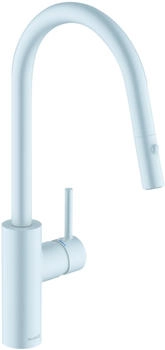 Kludi E-Go Voice Elektronischer Spültisch-Einhandmischer weiß matt (423005377)
