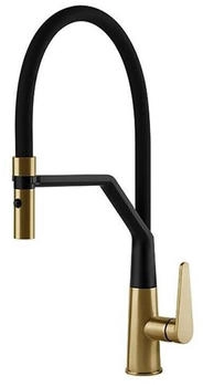 SystemCeram Küchenarmatur TONO PRO Flexauslauf Mattgold (10438)