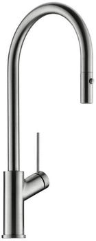 Naber LINEA Küchenarmatur Mio 2 ausziehbarer Auslauf edelstahlfinish Hochdruck (5011307)