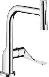 Axor Select 230 2jet mit Ausziehbrause brushed nickel (39863820)