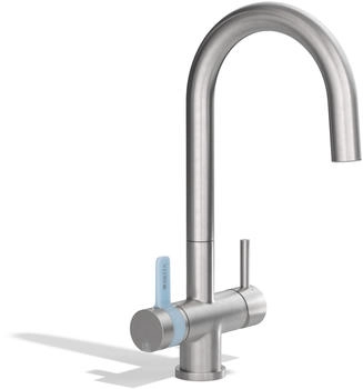 BRITA 3 Wege K&uuml;chenarmatur mit Wasserfilter rund Edelstahl