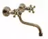 Kuchinox Retro wall-mounted kitchen tap Stilo brass (A127)