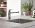 GROHE Eurosmart Einhand-Spültischarmatur Niederdruck mittelhoch chrom (1012330000)