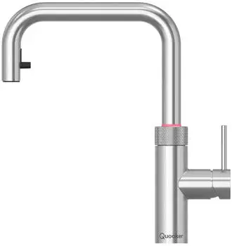 Quooker Flex Square Kochendwasserhahn PRO3 Voll-Edelstahl (FXSSSTPRO3)