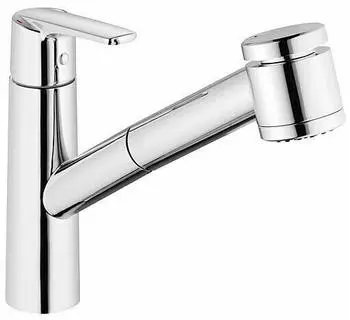 Heinrichschulte Alpha 300 K&uuml;chenarmatur herausziehbare Geschirrbrause, Chrom (Z059803-00010)