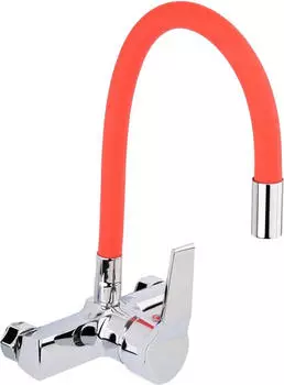 Trizeratop Wandarmatur flexibel Rot Mischbatterie (TRI-75672)