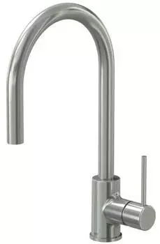 Lenz Elektronik LIO Küchenarmatur Einhebelmischer mit Handbrause, Nickel-Matt (42040022)