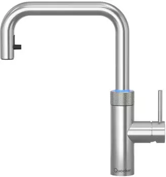 Quooker Flex Square K&uuml;chenarmatur COMBI+ Voll-Edelstahl (FXSSSTCOMBI+)