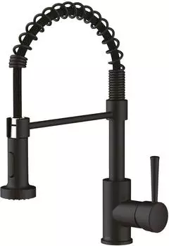 Lenz Elektronik Nova K&uuml;chenarmatur schwarz-matt, schwenkbar, nickelfrei (46070951)