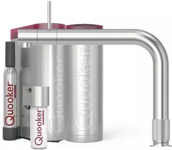 Quooker Front Set mit PRO3 Reservoir & CUBE, Voll-Edelstahl (FTSST PRO3 CUBE2)