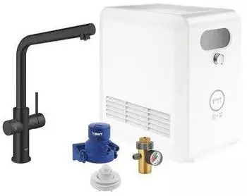 GROHE Blue Professional L-Auslauf Set, velvet black (31347KS3)