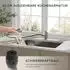 LuxusKollektion Küchenarmatur Edelstahl mit Brause, 360° drehbar, Einhebelmischer