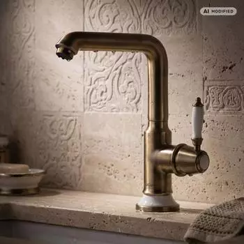 PaulGurkes Niederdruck Waschtisch-/Küchenarmatur Messing bronze (PGNX58-ND-B)
