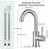 LuxusKollektion Waschtischarmatur 360° drehbar, Edelstahl, 175mm Auslaufhöhe