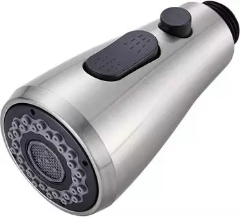LuxusKollektion Küchenarmatur FF03S1 Edelstahl, 2 Strahlarten, 360° schwenkbar (FF03S1)