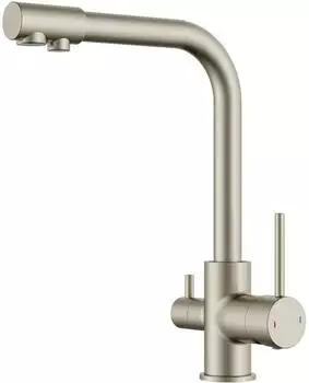 LuxusKollektion K&uuml;chenarmatur 3-Wege Zweigriff 360&deg; schwenkbar, Edelstahl