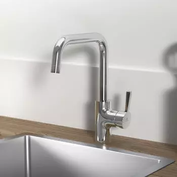 Ideal Standard Ceralife Einhebel-K&uuml;chenarmatur U-Auslauf 360&deg; chrom (BE240AA)