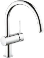 Minta 1-loch-einhand-sp&uuml;ltischbatterie, C-auslauf, Chrom 5,0l/min, Niederdruck -