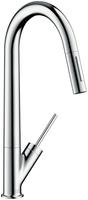 Axor Starck Sp&uuml;ltischmischer Chrom Mit Ausziehbrause 10821000 - Hansgrohe