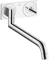 hansgrohe Sp&uuml;ltisch Armatur Axor Uno2 38815000 Unterputz, mit Schwenkauslauf,...