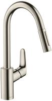 hansgrohe Focus M41 K&uuml;chenarmatur 240 2jet 31815800 Edelstahl-Optik, mit