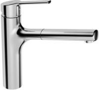 Hansa - Ronda K&uuml;chenarmatur 03342273 Chrom, Auslauf 200 Mm, Schwenkbar, Mit Brause