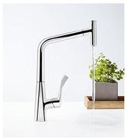 hansgrohe Metris Select 320 K&uuml;chenarmatur 14884000 chrom, schwenkbar,