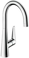 hansgrohe Talis M51 260 K&uuml;chenarmatur 72810800 Edelstahl-Optik, schwenkbarer Auslauf