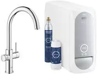 GROHE Untertisch-Wasserfilter Blue Home C-Auslauf Starter Kit, mit Armatur,