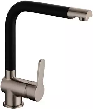 Schütte Spültischarmatur Rio Edelstahloptik/schwarz matt (79866)