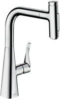 hansgrohe Metris Select M71 Einhebel-K&uuml;chenmischer 240, Ausziehbrause, 2jet, sBox,