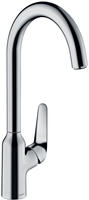 hansgrohe Focus M42 K&uuml;chenarmatur 220 1jet 71802000 chrom, schwenkbarer Auslauf