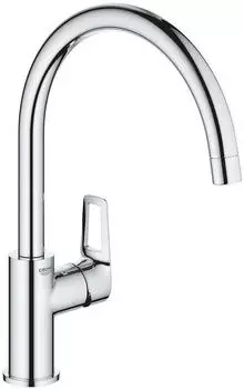 GROHE BauLoop Einhand-Sp&uuml;ltischbatterie SPT C-Auslauf (31368001)