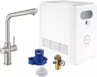 GROHE Blue Professional L-Auslauf Kit, K&uuml;chenarmaturen, 31347DC3, supersteel