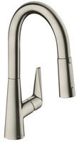 hansgrohe Talis M51 M5116-H160 K&uuml;chenarmatur 73850800, Edelstahl-Optik, mit