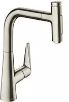 hansgrohe Talis K&uuml;chenarmatur 73868800 Edelstahl-optik, mit sBox, Schwenkbereich