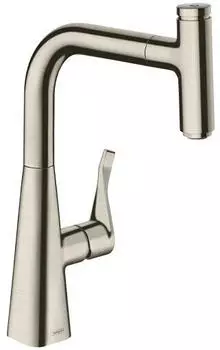 Hansgrohe M71 M7115-H240 mit Ausziehknauf Edelstahl Finish (73802800)