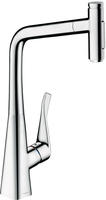 hansgrohe Metris Select K&uuml;chenarmatur 73816000 chrom, mit Ausziehbrause, 2jet, sBox
