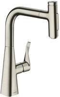 hansgrohe Metris Select K&uuml;chenarmatur 73822800 mit Ausziehbrause, 2jet,