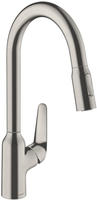 hansgrohe Focus M42 K&uuml;chenarmatur 220 2jet 71800800 mit Ausziehbrause,