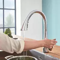 GROHE Zedra Elektronische Einhand-Sp&uuml;ltischbatterie, K&uuml;chenarmaturen, 30219002,