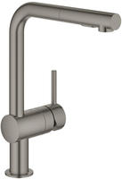 GROHE Minta Einhand-Sp&uuml;ltischbatterie mit herausziehbarer Sp&uuml;lbrause SpeedClean,