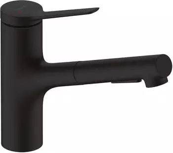 Hansgrohe Zesis M33 214mm Einhebel-Küchenarmatur schwarz matt (74800670)