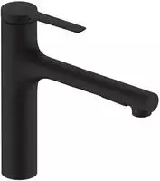 hansgrohe Zesis M33 160 K&uuml;chenarmatur 74801670 Ausziehbrause, 2jet, mattschwarz