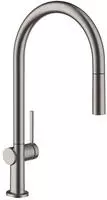 hansgrohe Talis M54 210 K&uuml;chenarmatur 72800340 mit Ausziehbrause, 2jet, brushed