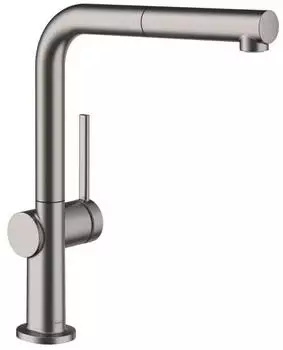 Hansgrohe Talis M54 Einhebel-Küchenmischer 270 Ausziehauslauf 1jet sBox Brushed Black Chrome (72809340)