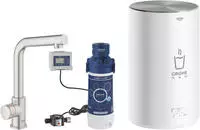 Grohe Red Mono Standventil mit L-Auslauf und Boiler Gr&ouml;&szlig;e M - Supersteel -...