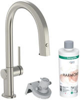 hansgrohe Aqittura M91 Filtersystem 210, Ausziehauslauf, 1jet, Starter Set,